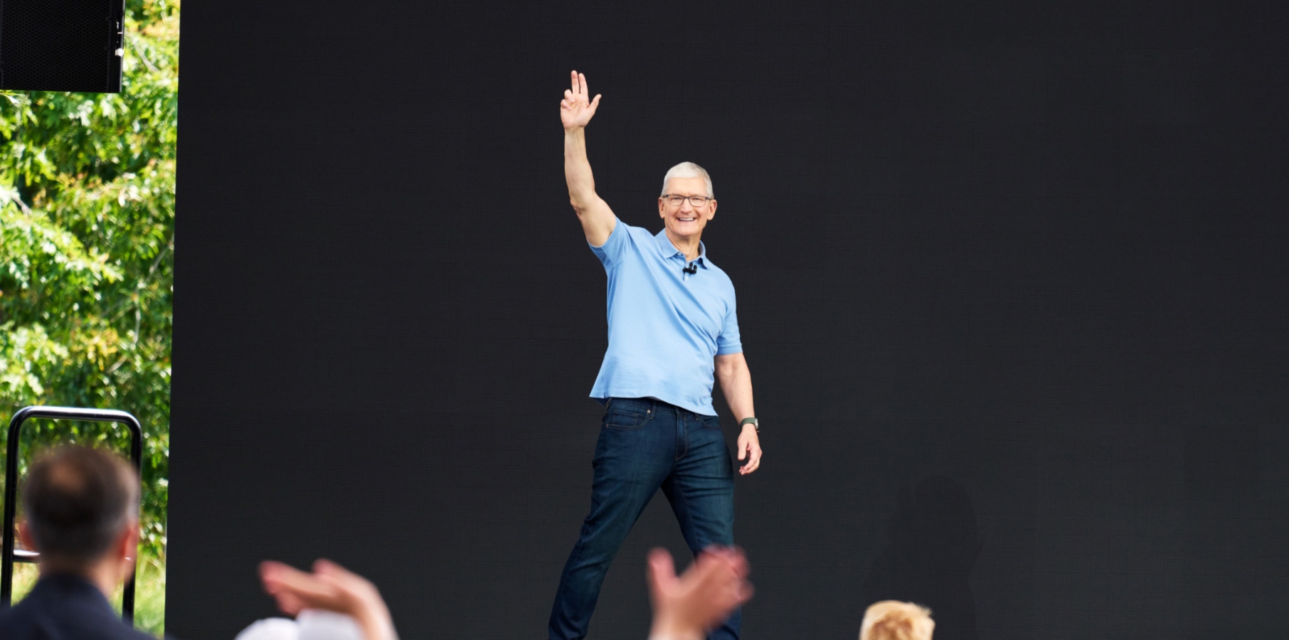 Apple CEO Tim Cook before WWDC 2023 keynote kicked off