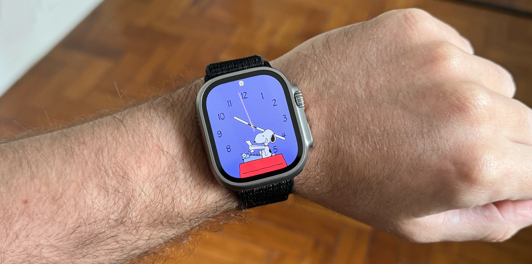 watchOS 10 Snoopy Watch Face on Apple Watch Ultra 2
